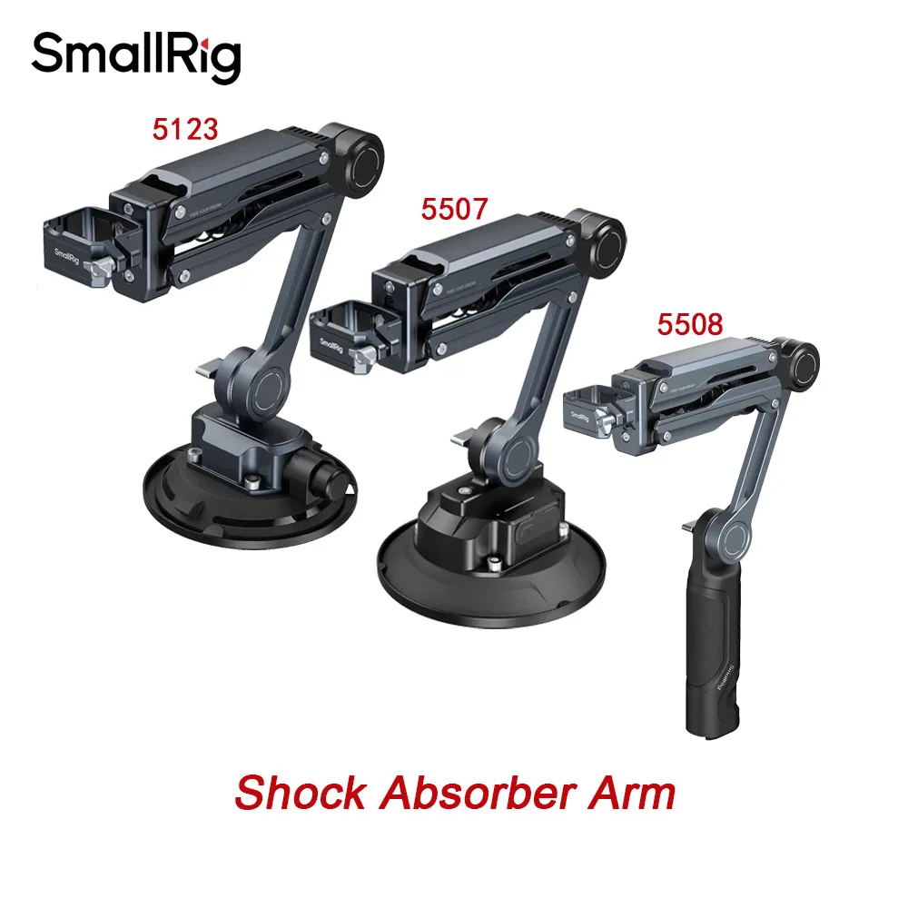 SmallRig 5507/5508/5123 Suction Cup Shock Absorber Support Mount for DJI Osmo Pocket 4 3 GoPro HERO13 Insta360 X5 X4