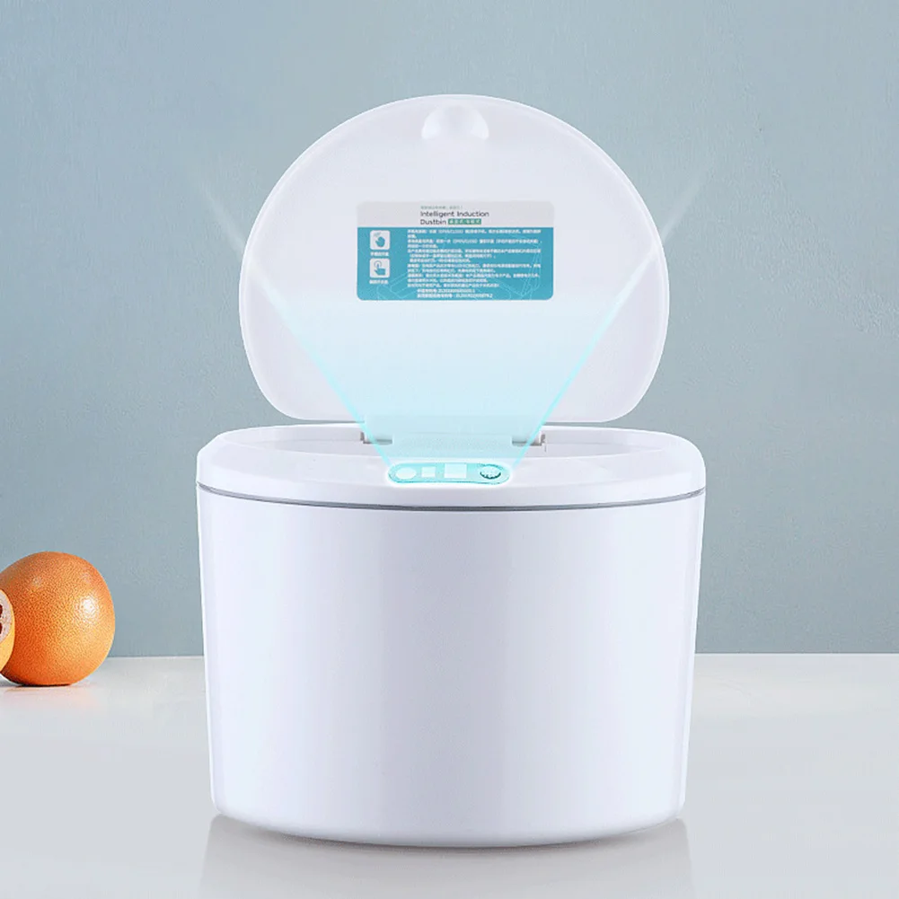 Elektrischer Sensor Desktop Mülleimer 3l automatischer Abfall behälter Aufbewahrung eimer