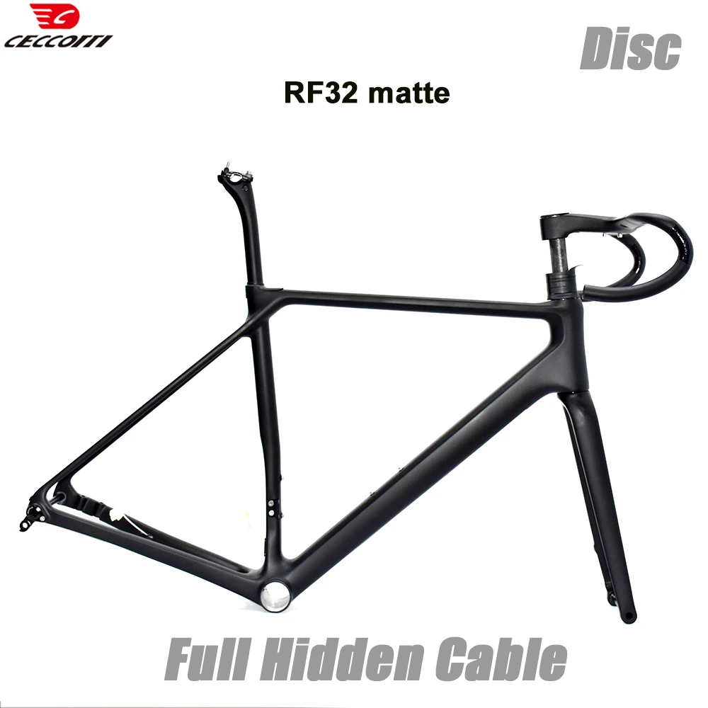 CECCOTTI RF32 Ultra light and high-strength Road Bike frame Full Hidden Cable bicycle frameset