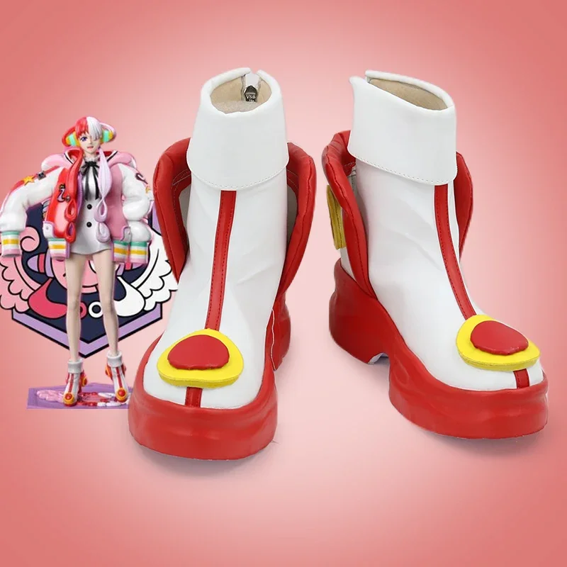 

Anime film Red UTA PU leather shoes custom made UTA shoes Halloween carnival boots Women Men