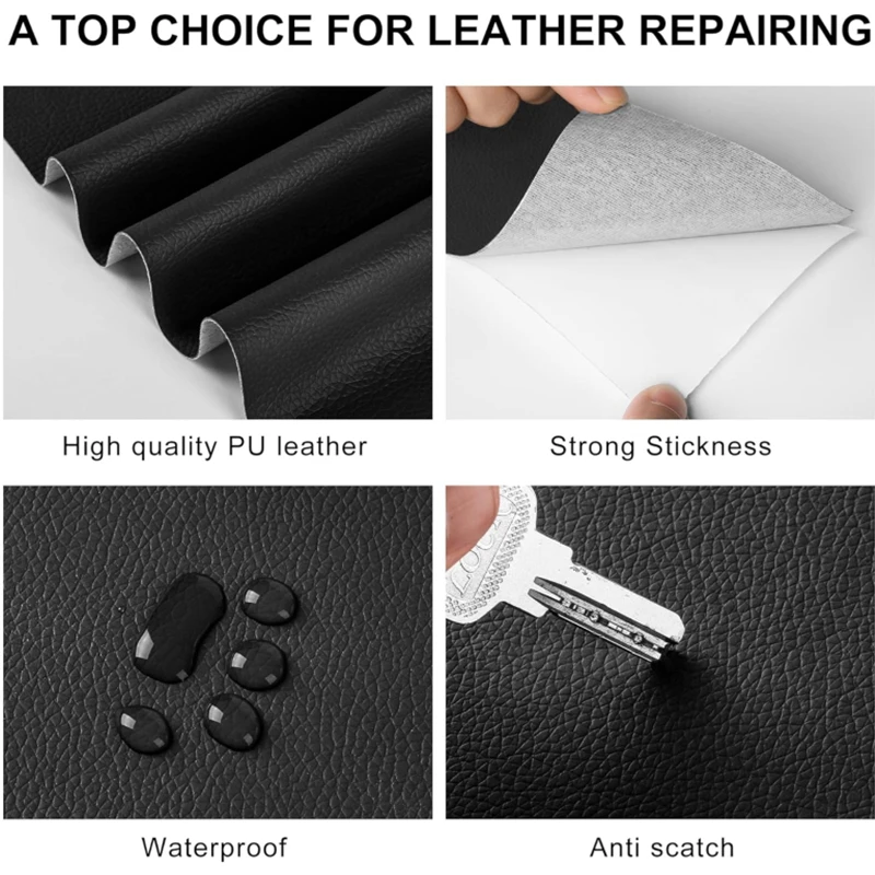 4-1PC 20X30cm Self Adhesive Leather Sofa Repair Patch Table Chair Sticker Bag Shoe Fix Mend PU Stickers DIY Refurbishing Patches