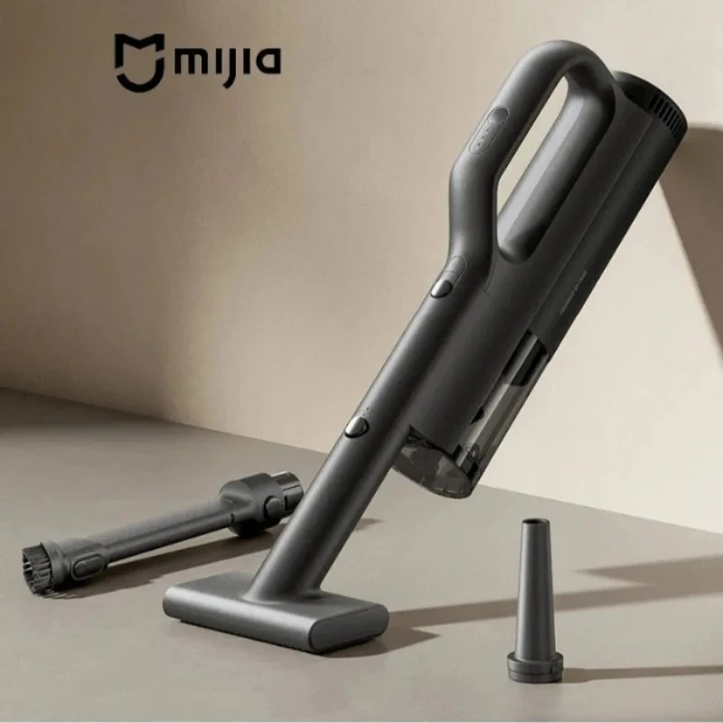 Автомобильный пылесос MIJIA, мощность всасывания 21 кПа, быстрая зарядка Type-C, контейнер для пыли 150 мл, для дома, беспроводной, аккумулятор 2400 мАч