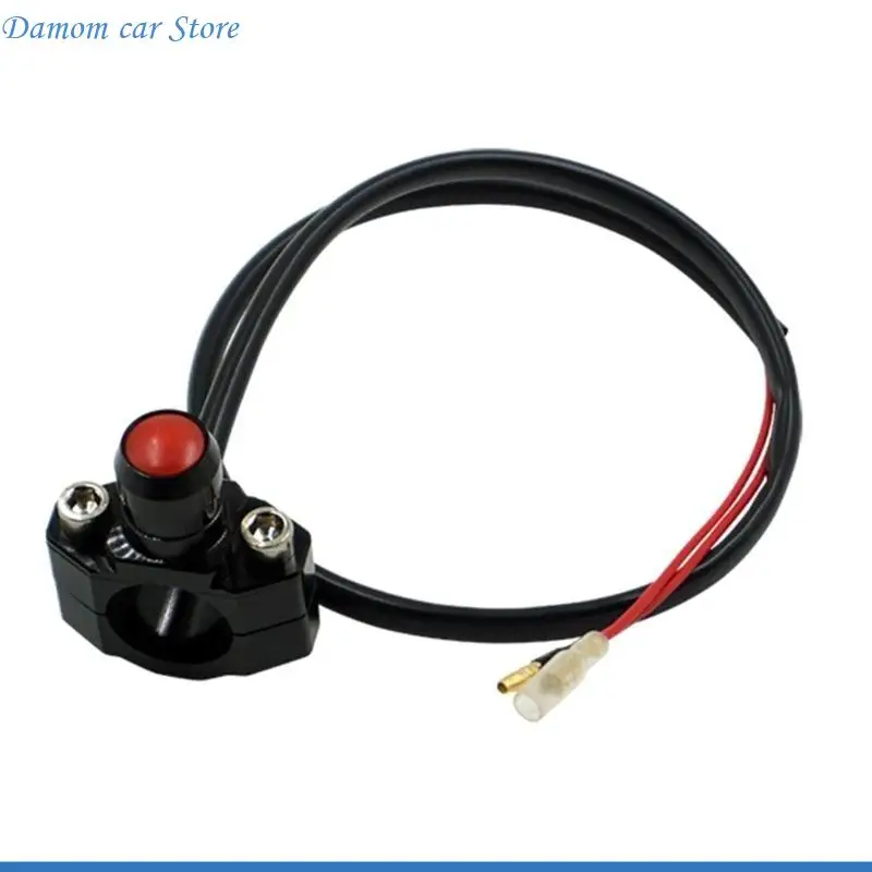 A2UC Motorcycle Switch Handlebar Mount Horn Headlight Switch 22cm 7/8