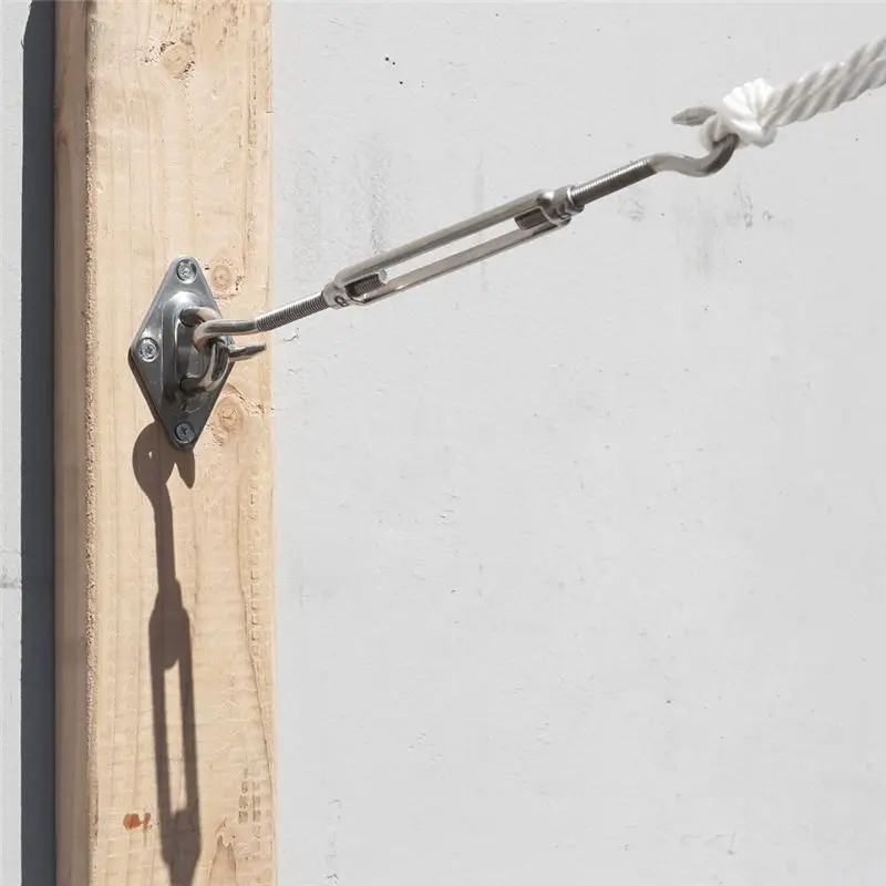 New Accessories for Sunshade Sails Spring Hook Sunshade Net Set Stainless Steel Shelter Fitting Kits