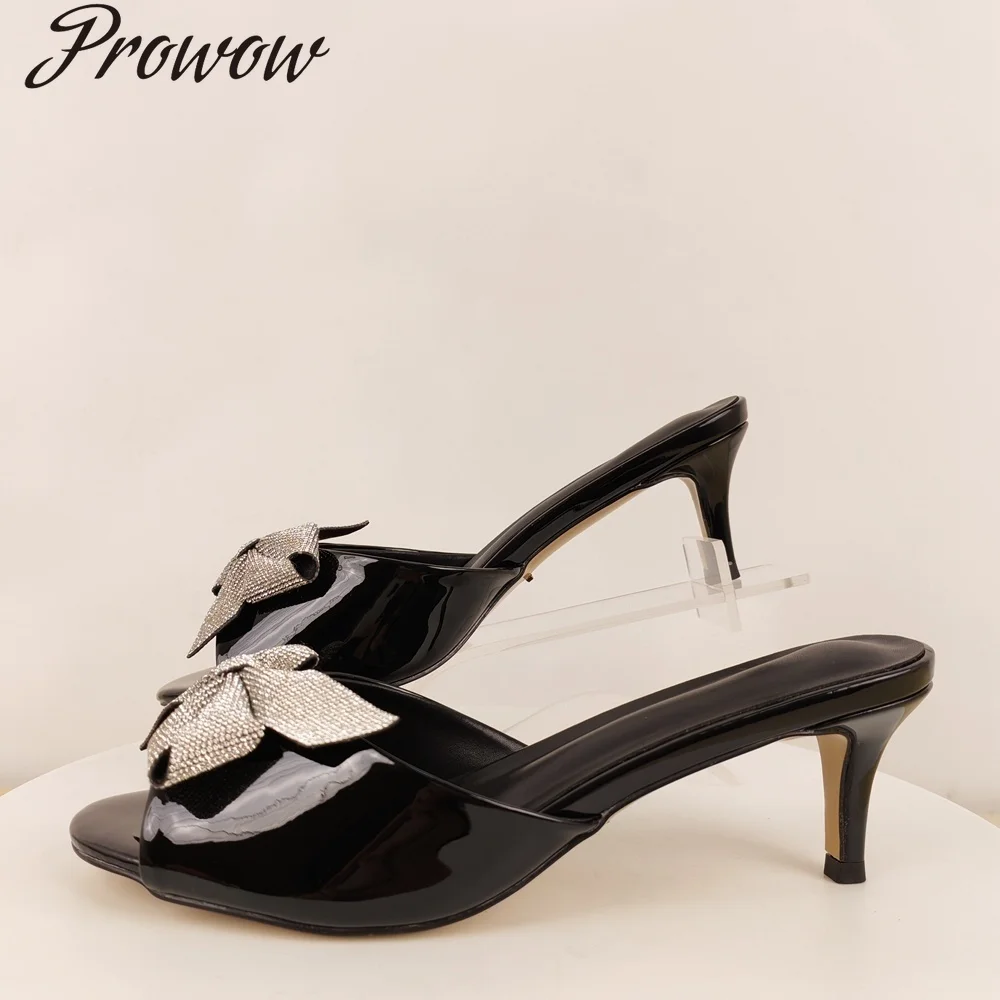 

Модные тапочки с бантом и стразами, женская обувь Zapatos Mujer