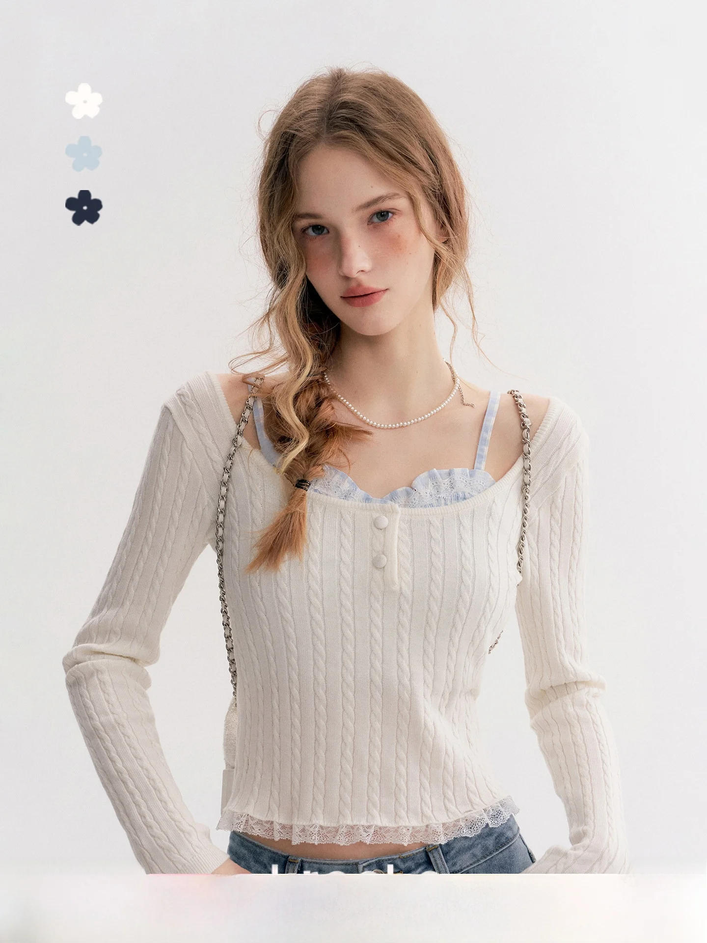 

Amy Kroche Knitted Sweater with Tassel Decoration Wool Blend Casual Fit Long Sve Ciwalk Sle Polyester Fiber Knitwear