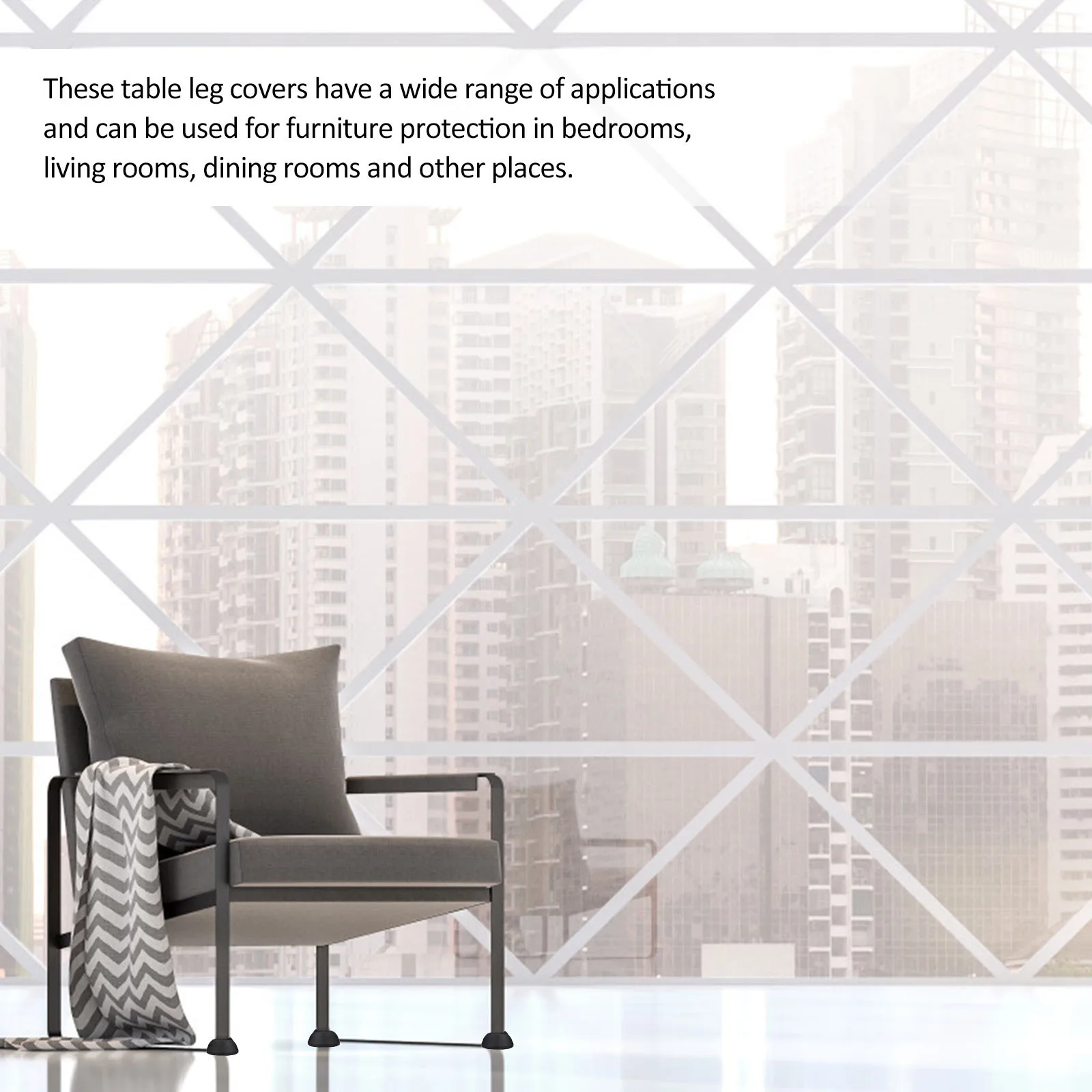 

20pcs Table Feet Covers Plastic Chair Leg Protectors Non-Slip Furniture Foot Pads For Bedroom Living Room Dining Room Chair Feet