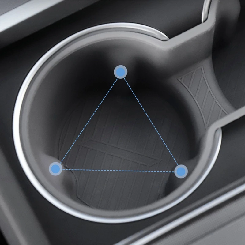 Promotion! Drink Cup Holder For Tesla New Model 3+ Central Control Armrest Box Fixed Water Cup Slot Storage Holder For Model 3