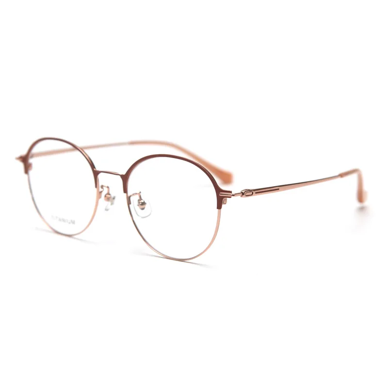 Новые супер легкие титановые круглые очки для чтения, красочные металлические оправы, очки для пресбиопии, мужские и женские оптические очки по рецепту