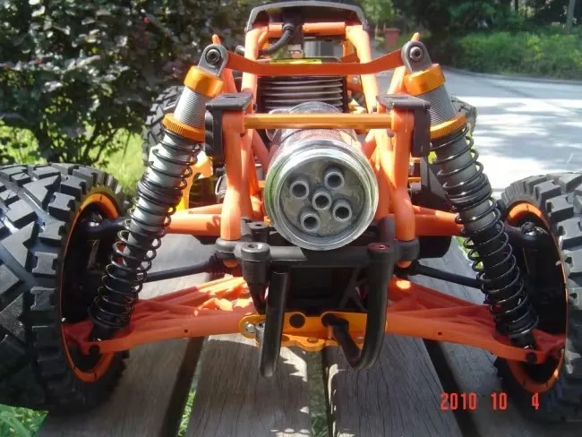 Aluminium uitlaatpijp voor 1/5 benzine RC auto HPI Rovan HSP KM SS FG Baja 5B 5T 5SC Monster Truck 15005G