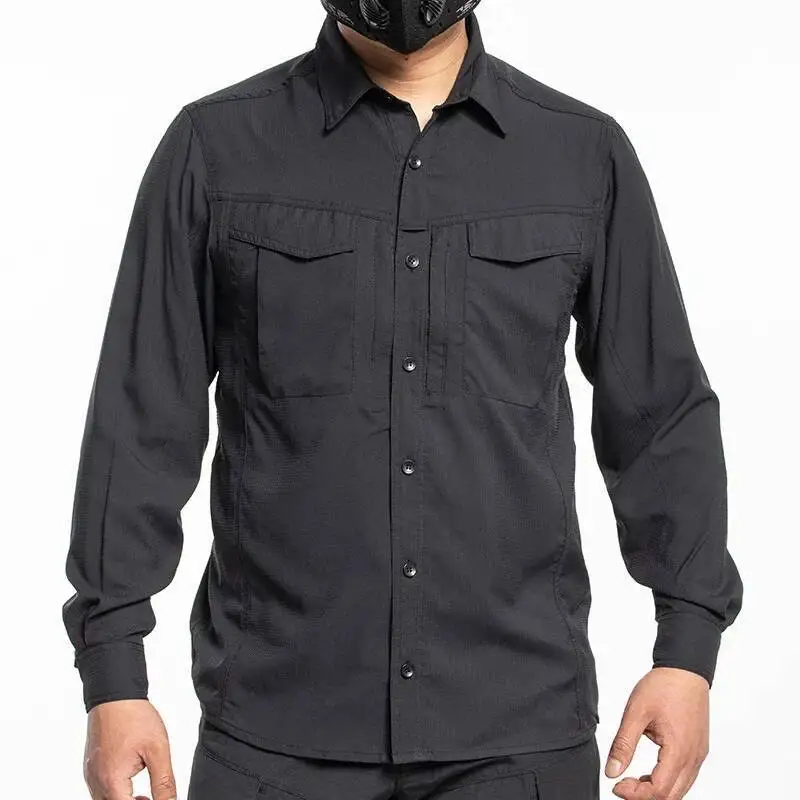 

Мужская тактическая уличная походная спортивная быстросохнущая одежда с длинными рукавами для скалолазания, весна-лето, рабочая одежда для рыбалки, рубашка