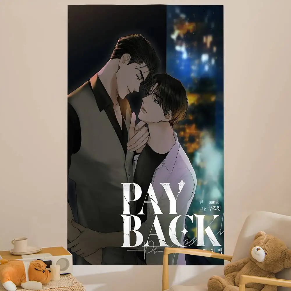 bl Anime payback Hippie Wall Hanging Tapestries Bohemian Wall Tapestries Mandala INS Home Decor
