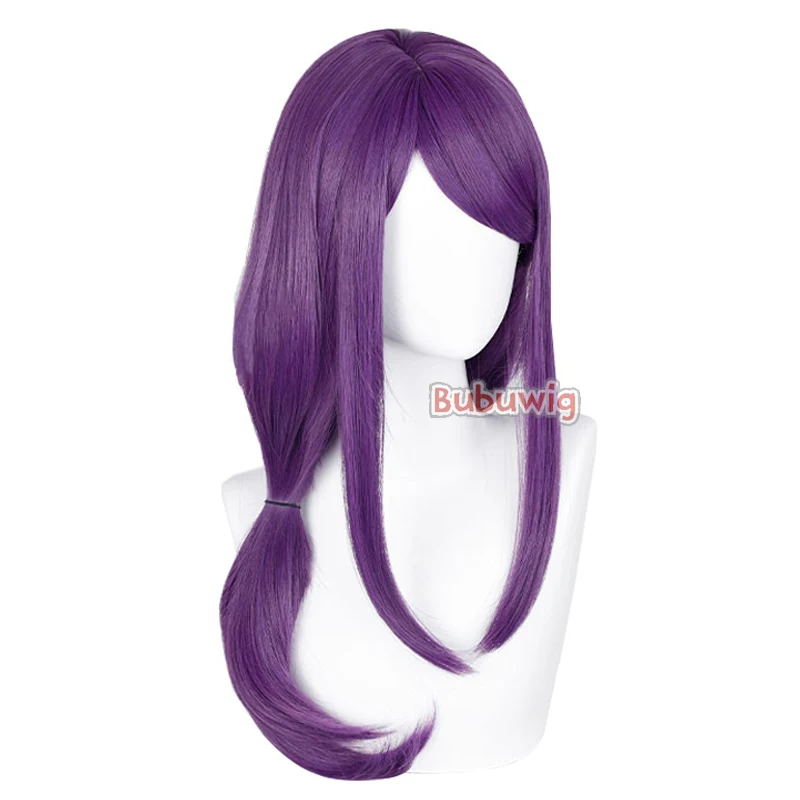 Bubuwig Capelli sintetici Kamishiro Rize Parrucche Cosplay Festa di Halloween 70 cm Parrucca viola mista lunga diritta da donna Resistente al calore