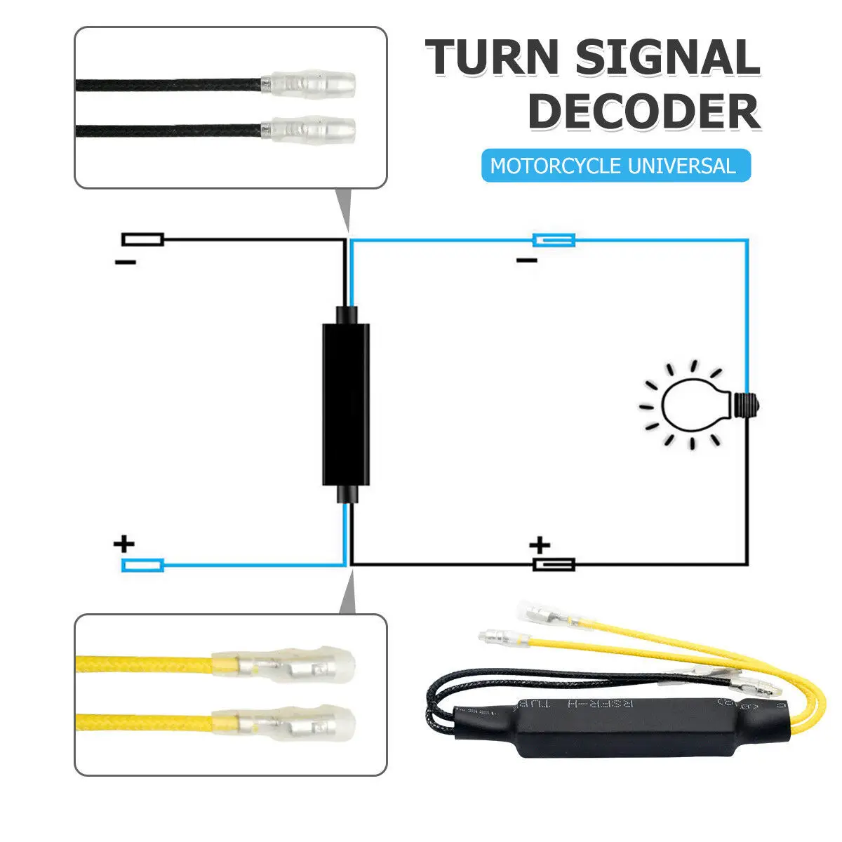 12V 21W Fault For Motorcycle Flashing Turn Lights LED Load Resistor Light Blinker Error Repair