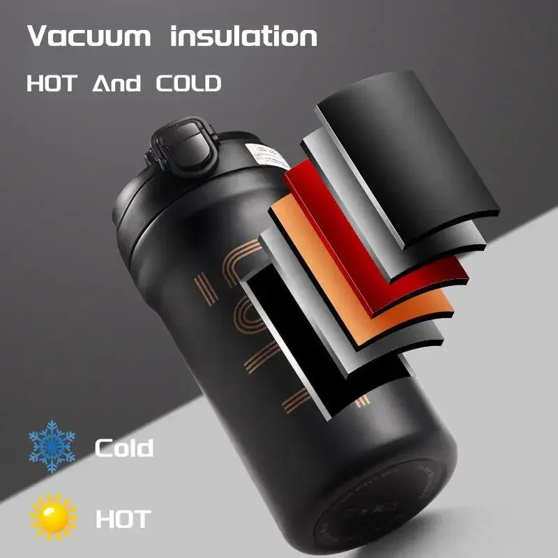 600ml/21OZ Thermal Coffee Mug with Straw Double Wall Insulated Sublimation Tumble Leakproof Water Thermos Portable Coffee Cup