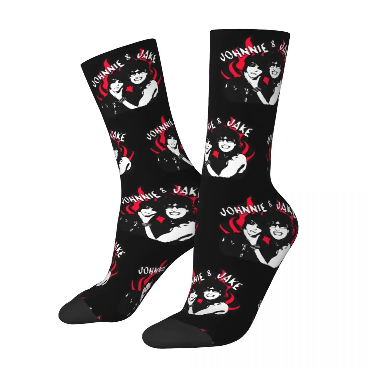 Funny Men's Socks Casual The Tinas Jake Webber Johnnie Guilbert Band Sock Skateboard Women Socks Spring Summer Autumn Winter