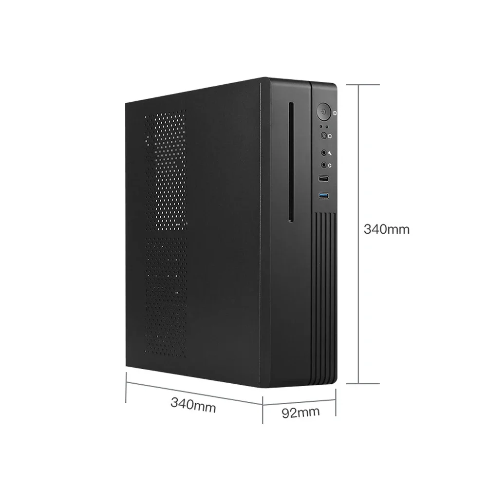 RGeek OEM UX01 SGCC Desktop Micro ATX Cases Fanless Computer PC Chassis USB 3.0 HTPC Mini ITX Case, support customization view 5
