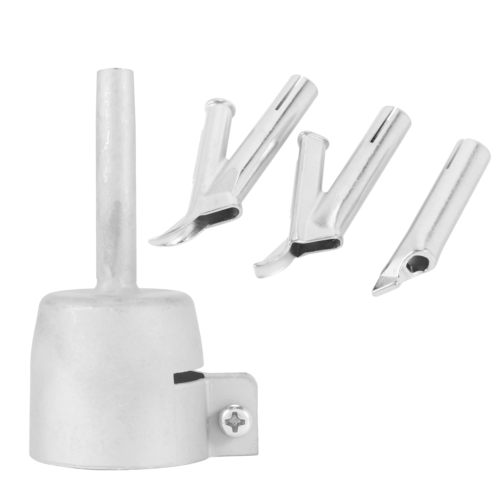DTDT hot-4 Speed Welding Nozzles For Vinyl Pvc Plastic Hot Air Blower Triangle Speed Nozzle 5Mm Round Welding Head Alloy Y Type