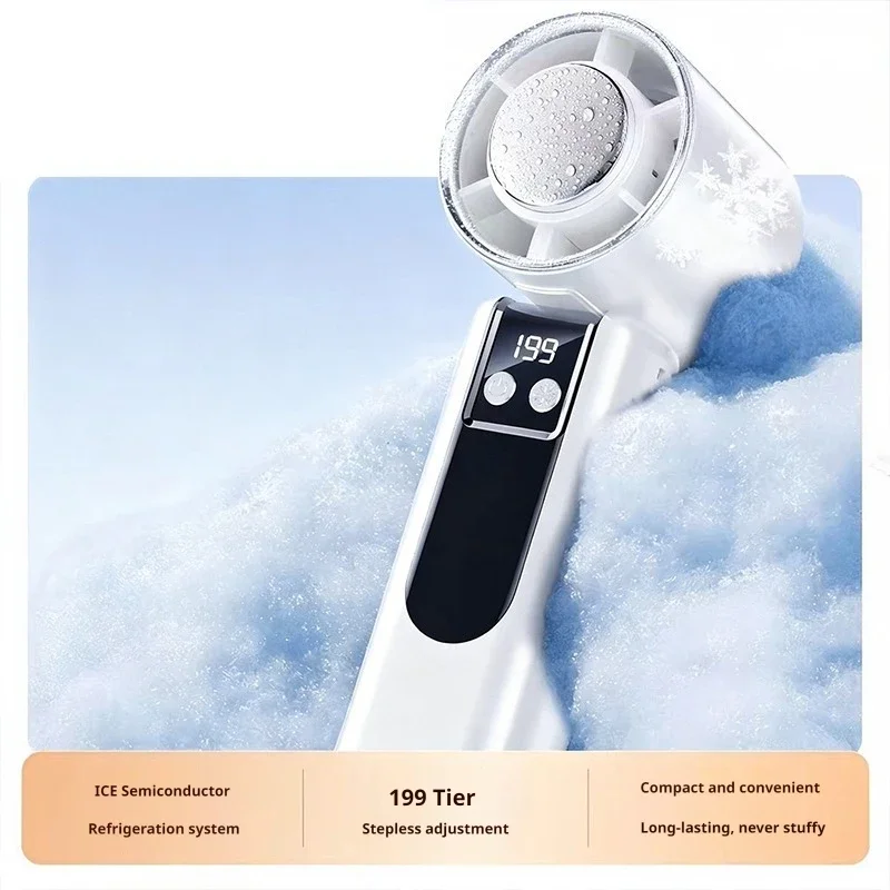 

Super Speed Wind Portable Handheld Mini Fan - Cooling Semiconductor Ice Compression Air Conditioner for Outdoor Use Mini Fan