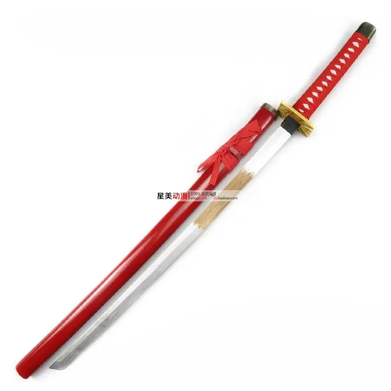 Anime BLEACH Abarai Renji Houten Zwaard Katana Zabimaru Rode Schede Cosplay Props Decoratieve