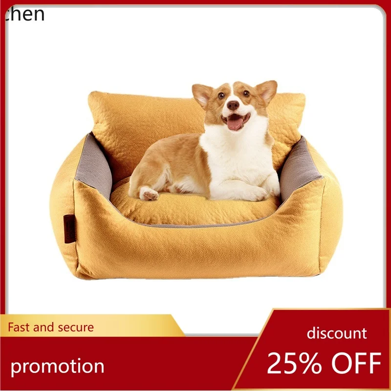 

YFY Матрас для питомника, диван, устойчивый к укусам, водонепроницаемый, съемный и моющийся, для маленьких и средних собак, универсальный для четырех сезонов