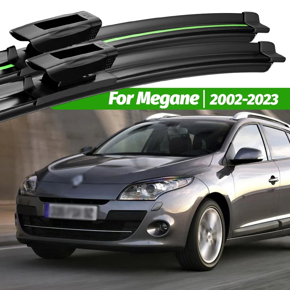 

For Renault Megane 2 3 4 2002-2023 2pcs Front Windshield Wiper Blades 2005 2008 2015 2016 2020 Windscreen Window Accessories