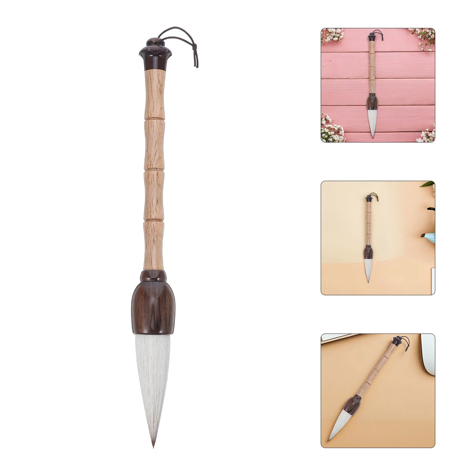 

Ink Wood Brush for Calligraphy Chinese Professional Large Brushes Watercolor Wooden