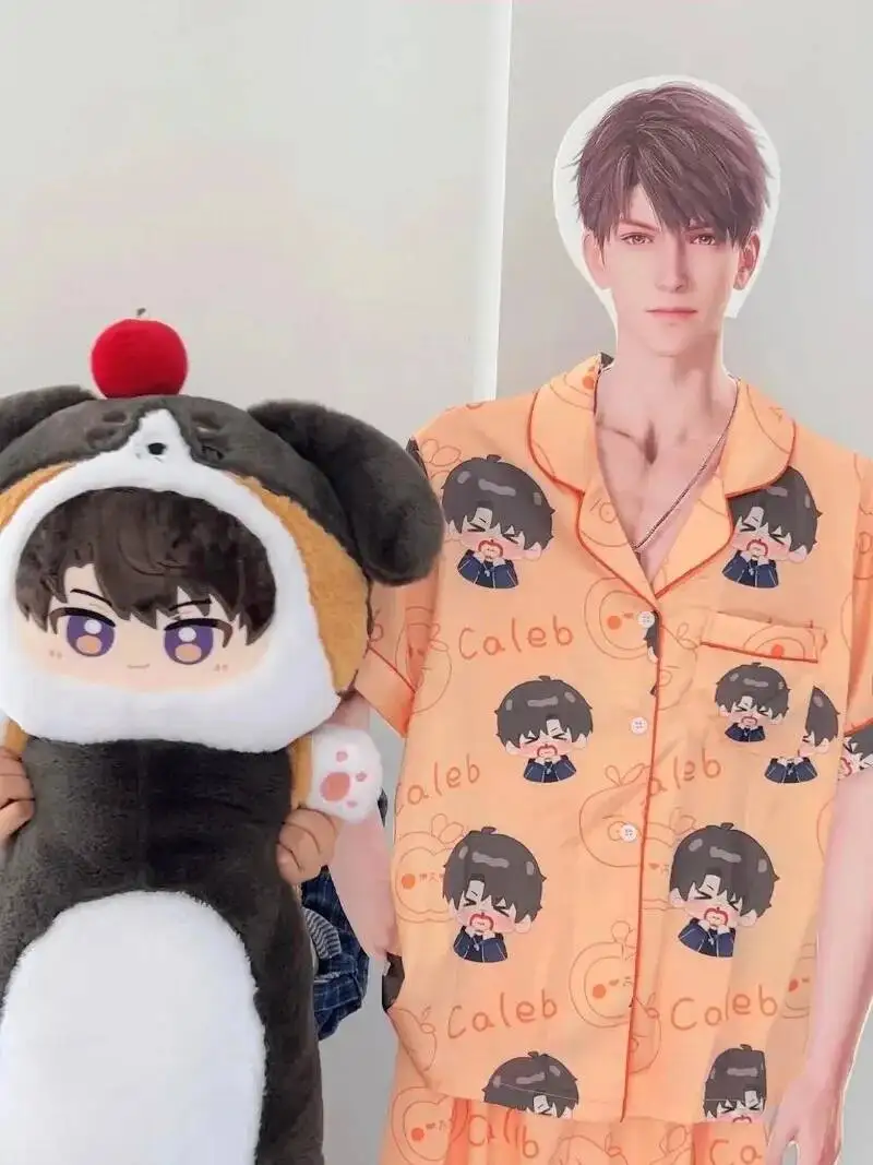 Love And Deepspace Cosplay Caleb Rafayel Xavier Donna Uomo Estate Pantaloncini a maniche corte Pigiama Home Suit Set Costumi