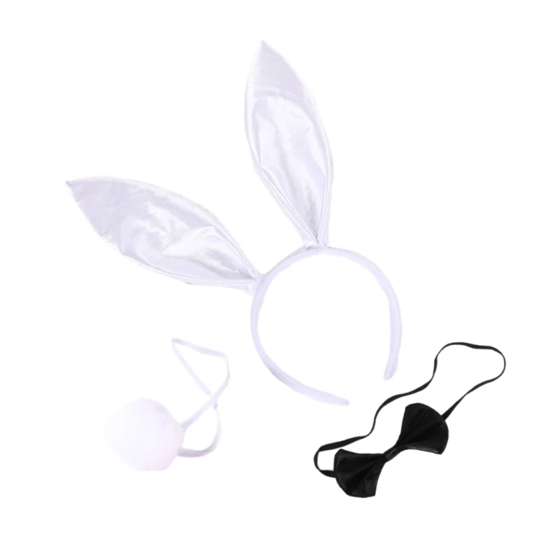 Plush Headband Tail & Bowtie Carnival Party Costume Supplies