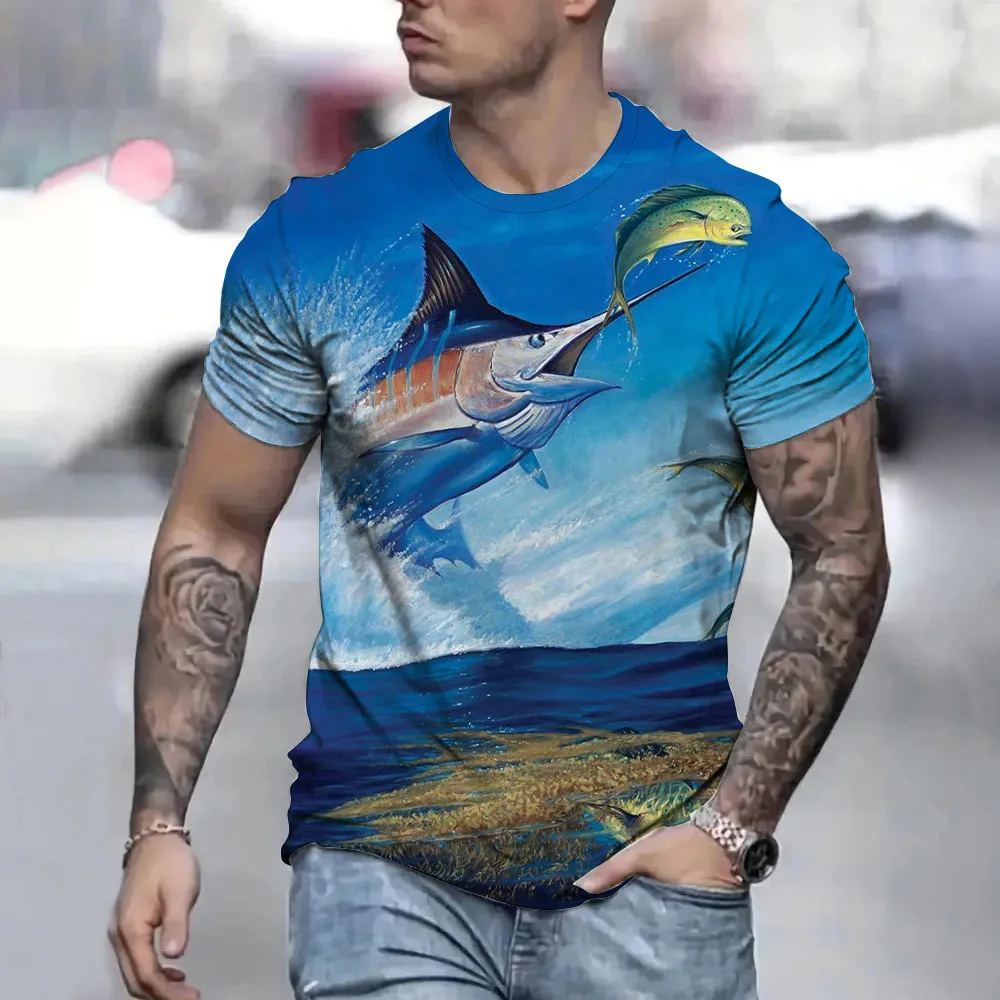 2024 Fishing Shirt Casual Loose Men Short Sleeve T Shirts Uv Protection Tops Wear Summer Fishing Apparel Camiseta De Pesca Tops