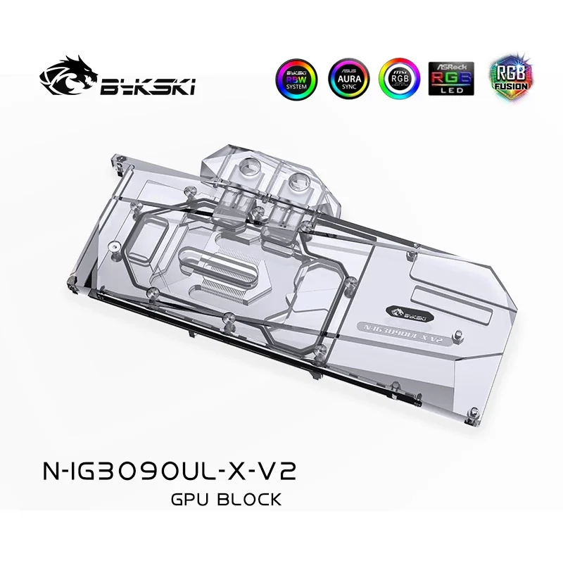 Bykski GPU Water Cooling Block For Colorful iGame RTX 3080 3090 Ultra OC 10G/Advanced OC Graphic Card,VGA Cooler,N-IG3090UL-X-V2