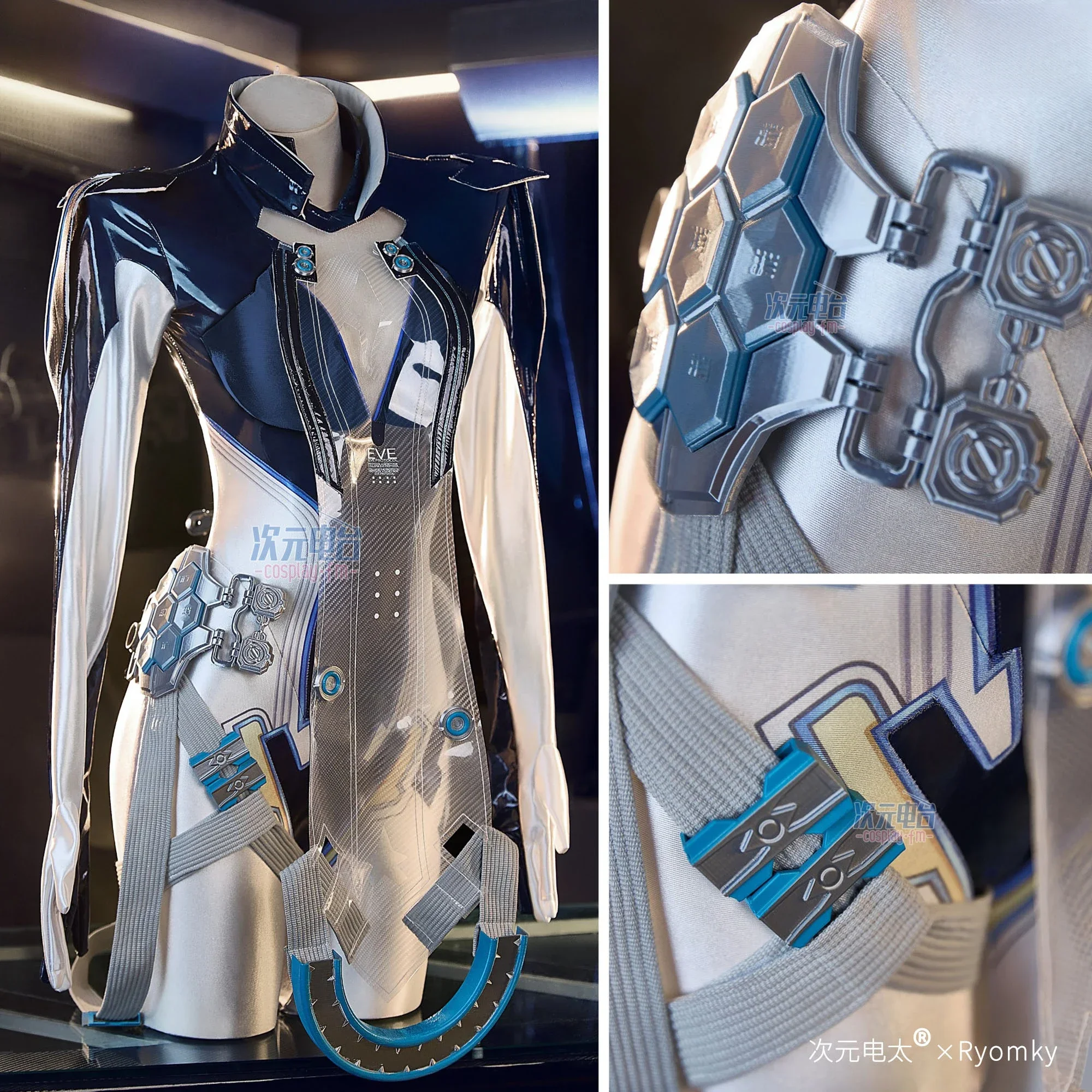 Disfraz de cosplay para mujer NIKKE Raven Stellar Blade, conjunto completo, parte inferior superior y máscara, ideal para convenciones de anime