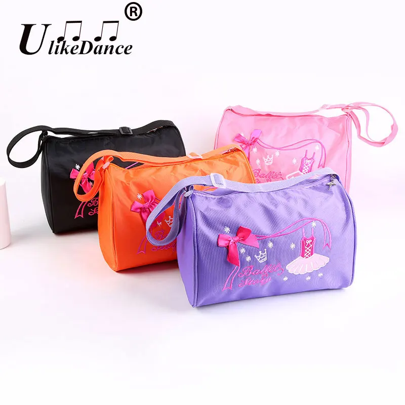 UlikeDance Dance Bag for Girl Dance Ballet Bags For Children Ballet Tutu Ballerina Shoulder Bag Kid Embroidered Dancing Handbags