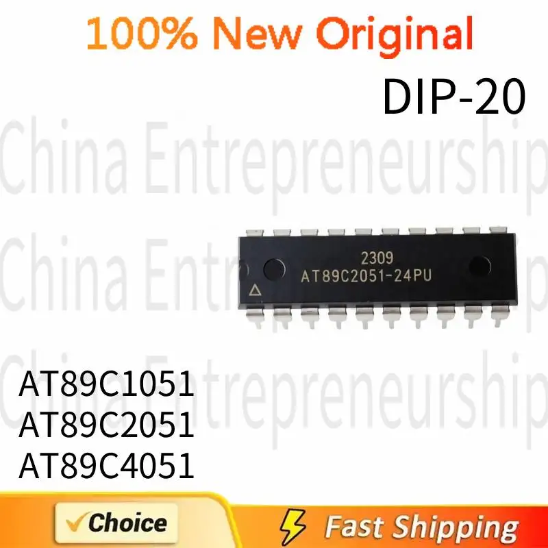 5 PCS DIP-20 AT89C1051 AT89C2051 AT89C4051 DIP-20 Microcontroller IC chip 100%Quality Original/Quick delivery