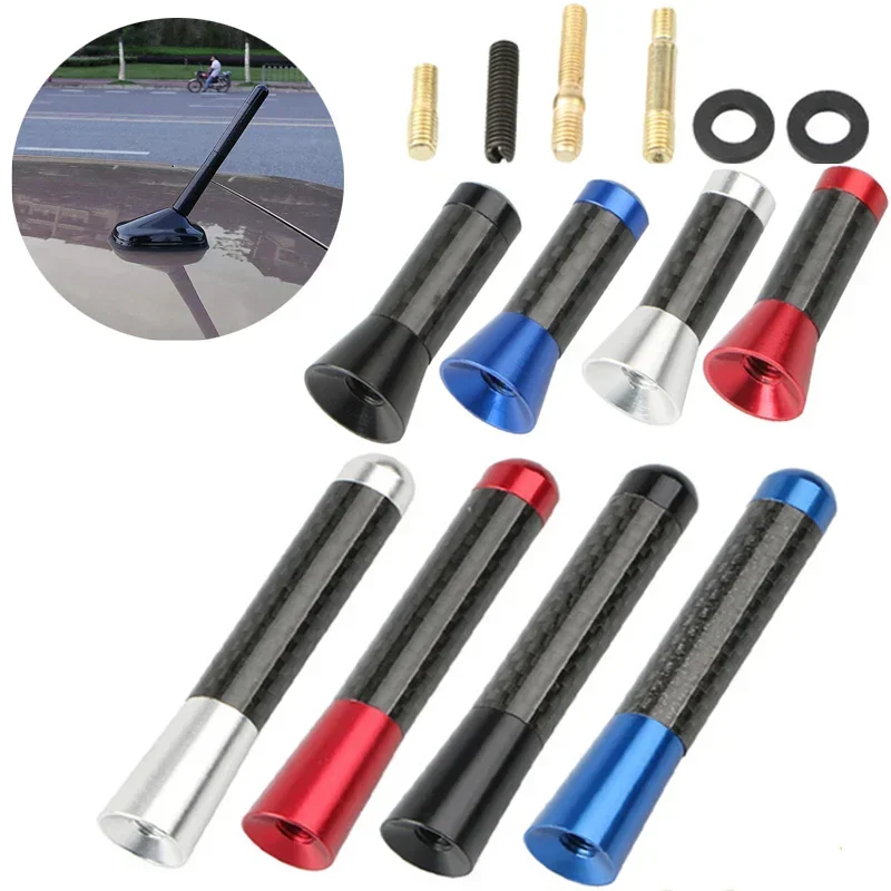 

Universal Car Antenna Carbon Fiber Car Roof Antenna Set Auto Radio Enhanced Signal Auto Exterior Accessories 3.5cm 8cm 12cm