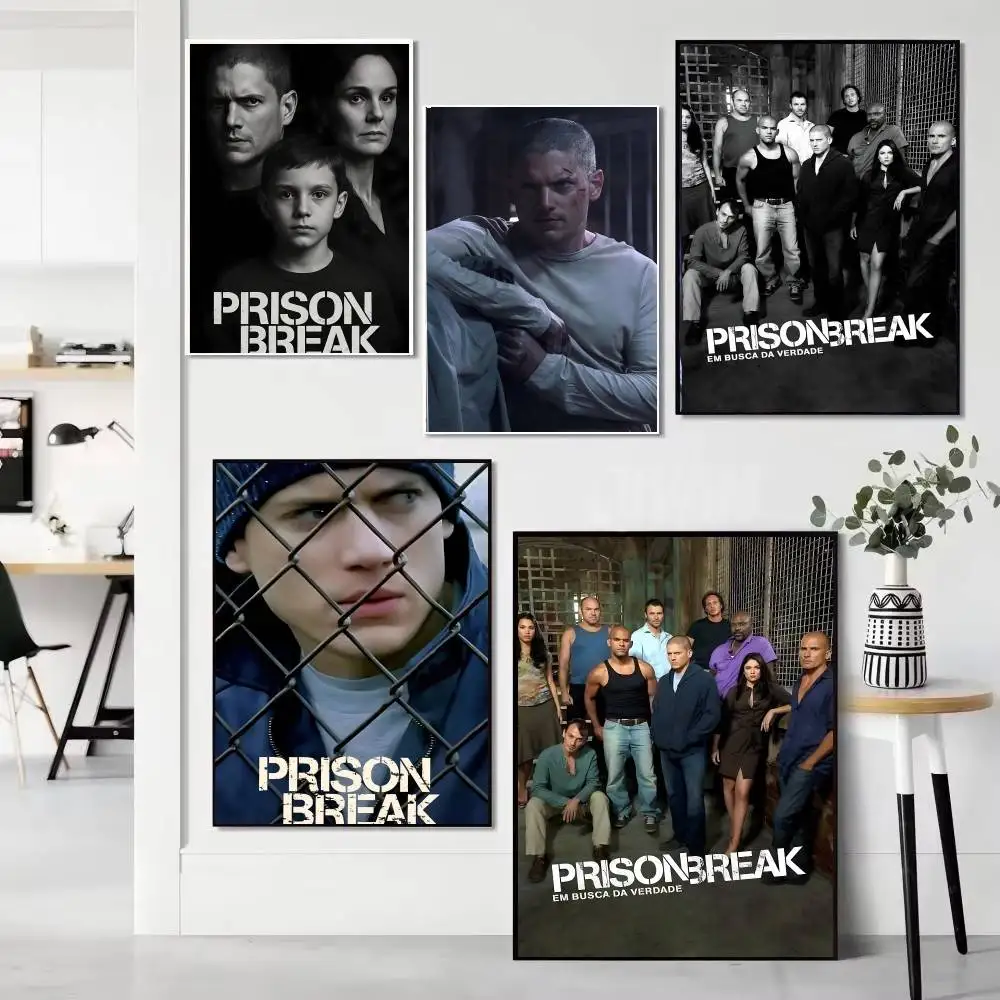 Classic TV P- Prison Break Posters HD Print Vintage Wall Art Decor for Home Study Room