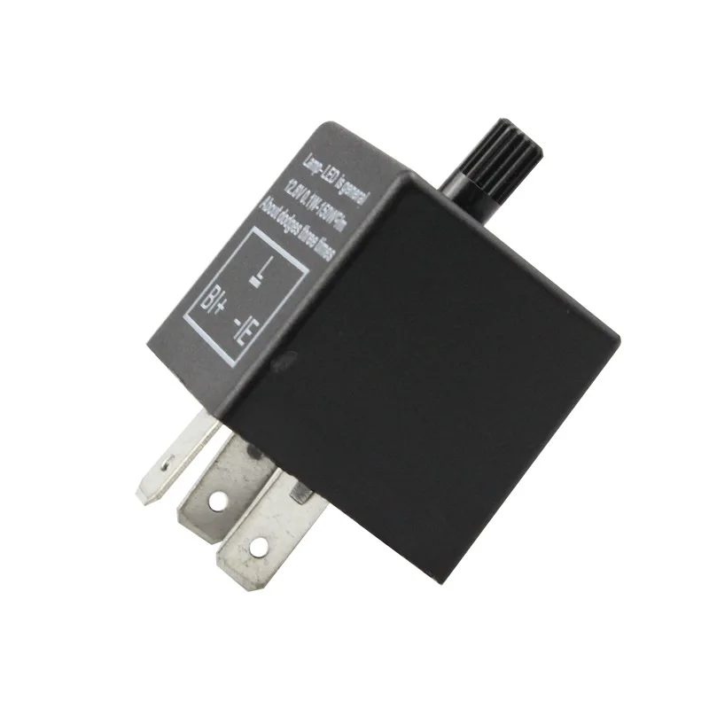 

3pins Car Motorcycle LED Flasher Relay 12V Universal Electronic Adjustable Freauency LED Turn Signal Light Blinker Flasher Relay
