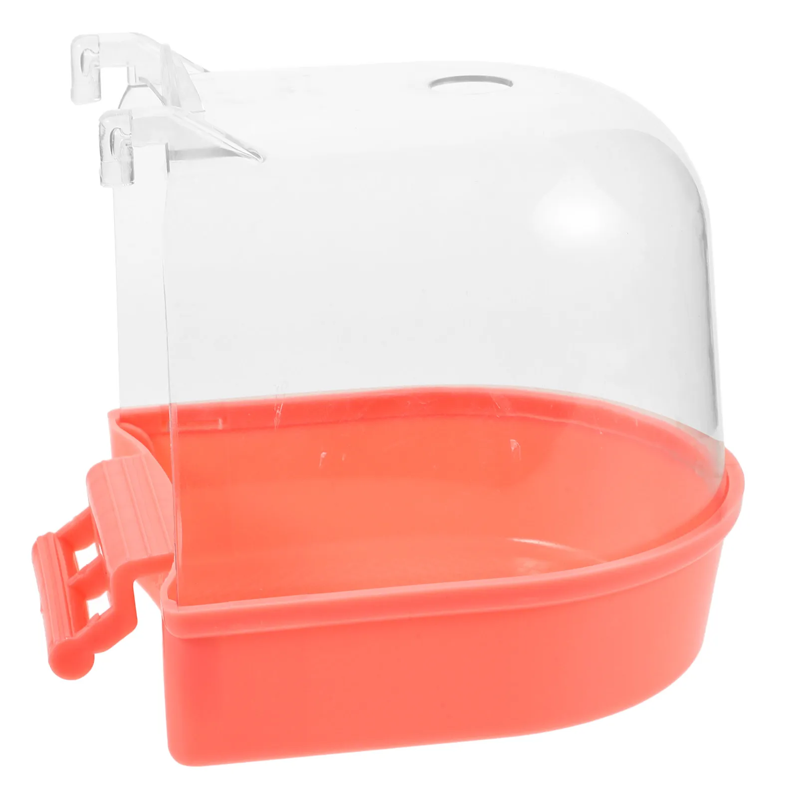 Parrot Bath Box Hanging Bird Bathtub for Cage Reusable Compact Bird Bath Basin Suitable for Budgie Lovebird Finches Stress