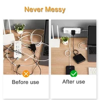 Cable Clips Organizer Drop Wire Holder Cord Management Self-Adhesive Cables Manager Fixed Clamp Wire Winder For Home Office Car 3