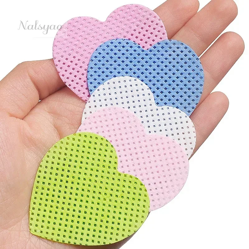 200pcs Eyelash Glue Remover Wipes Cotton Paper Cleaner Pads for Glue Bottle Mouth Prevent Clogging Lash Extension