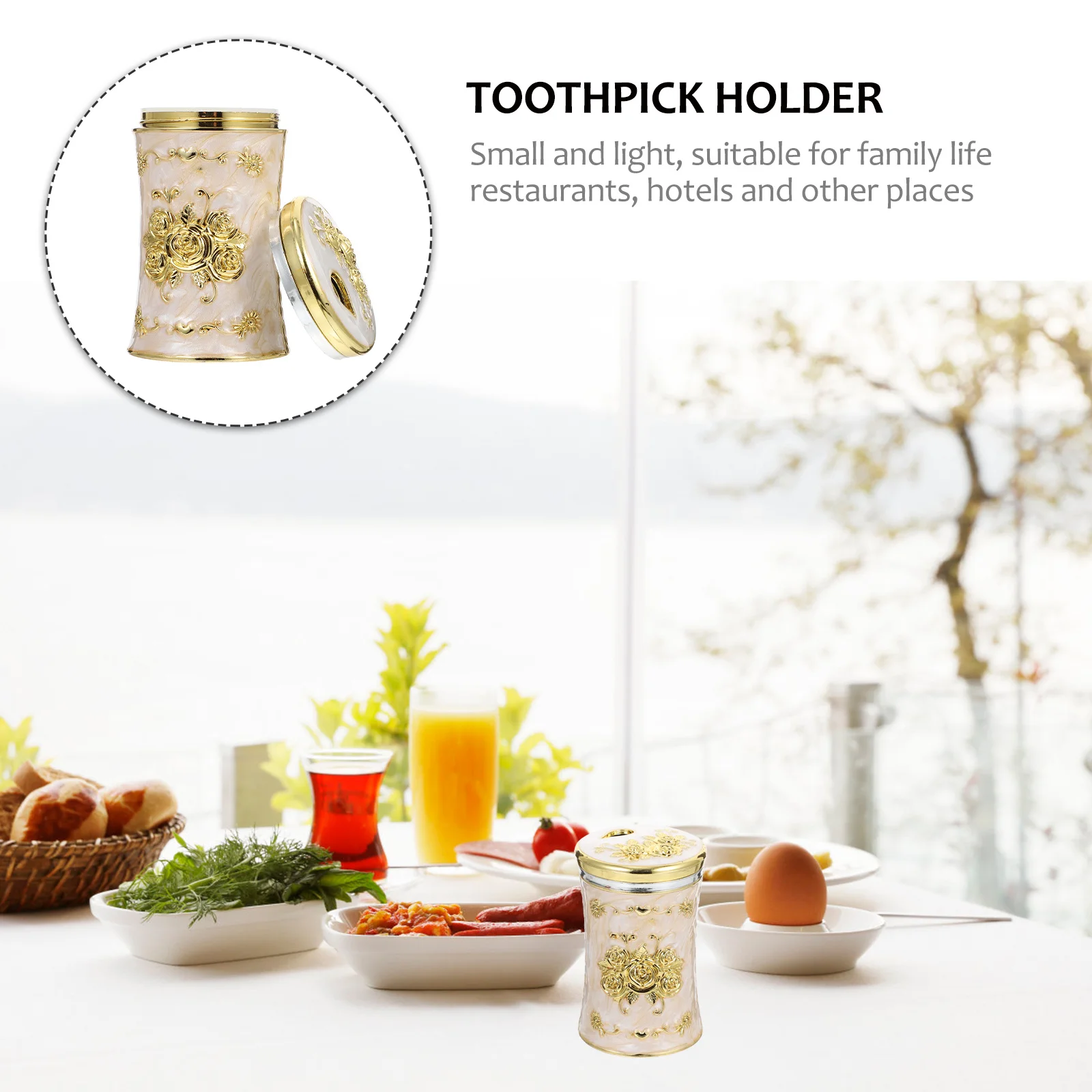 

1pc Toothpick Holder Premium Material Sturdy Long Lasting Creative Toothpick Storage Box For Home Restaurant Hotel Party Decor