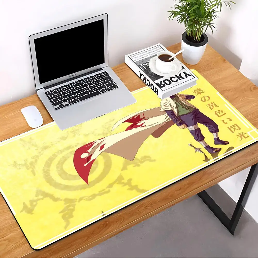 Minato Namikaze MINISO Mouse Pad E-sports players Desk Mat With Pad Gaming Accessories Prime Gaming Keyboard Pad XXL 90x40cm