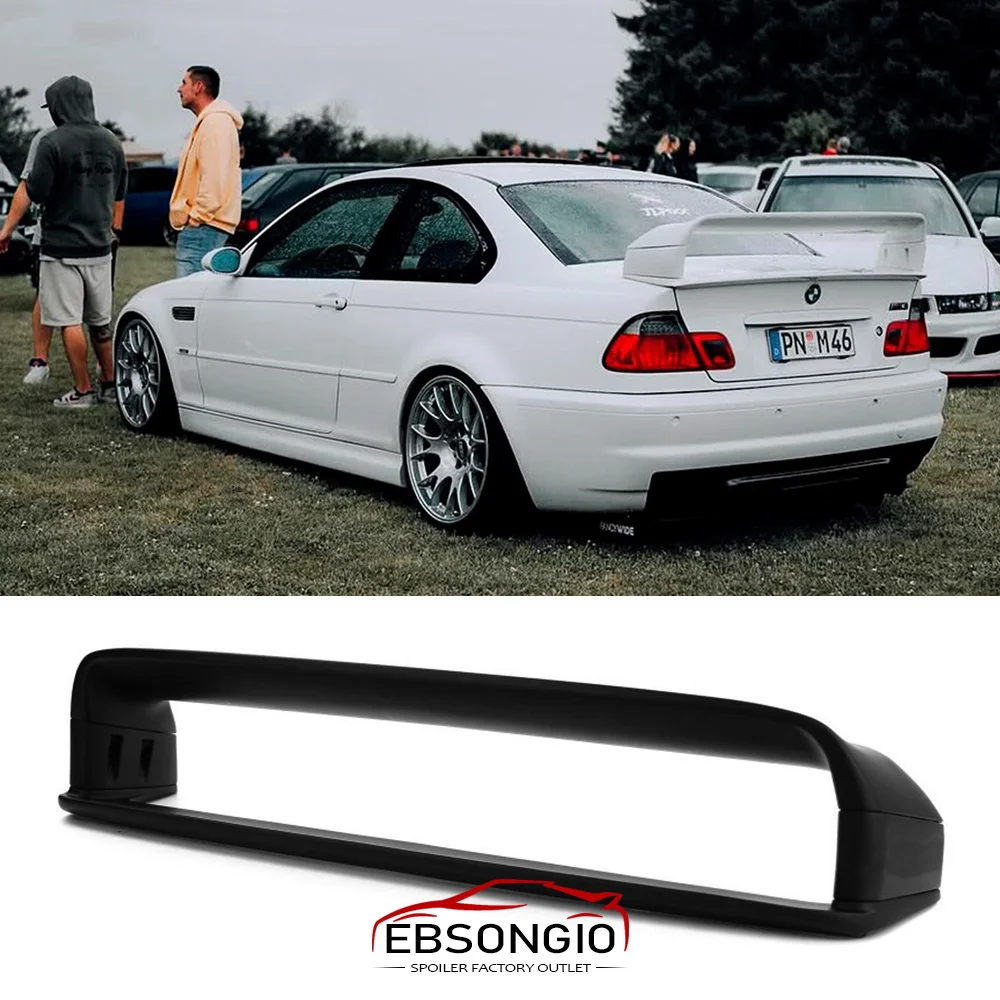 Für BMW 3er M3 E46 2-Türer GT GTR Leichtgewichtiger DTM-Style Heckspoiler Flügel Kofferraumspoiler 1998-2006