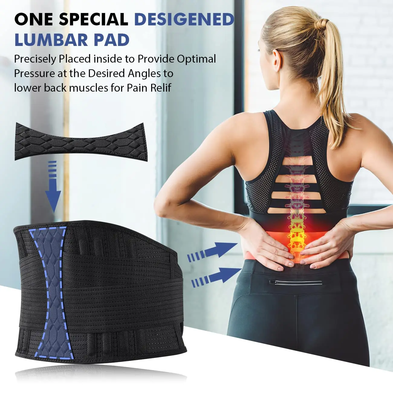 Medical back belt Gym Belt Sport Elastic Waistband Lumbar Pad Woman Girdles Lower Back Man Waist Support Orthopedic Waist Belt