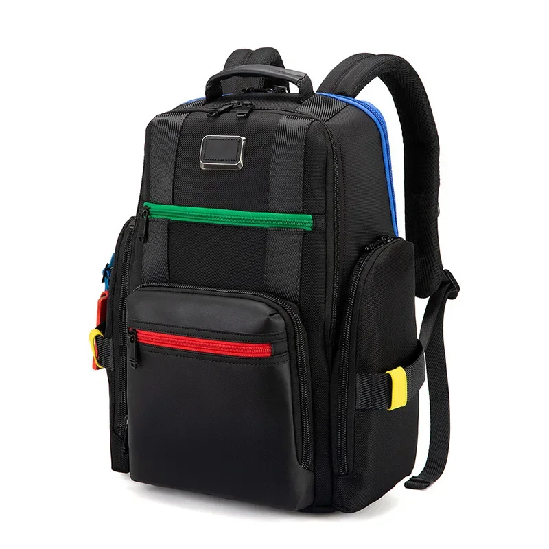 

Multi-Functional Men's Nylon Backpack - Business Travel Laptop Bag, Waterproof, Multi-Pocket Design