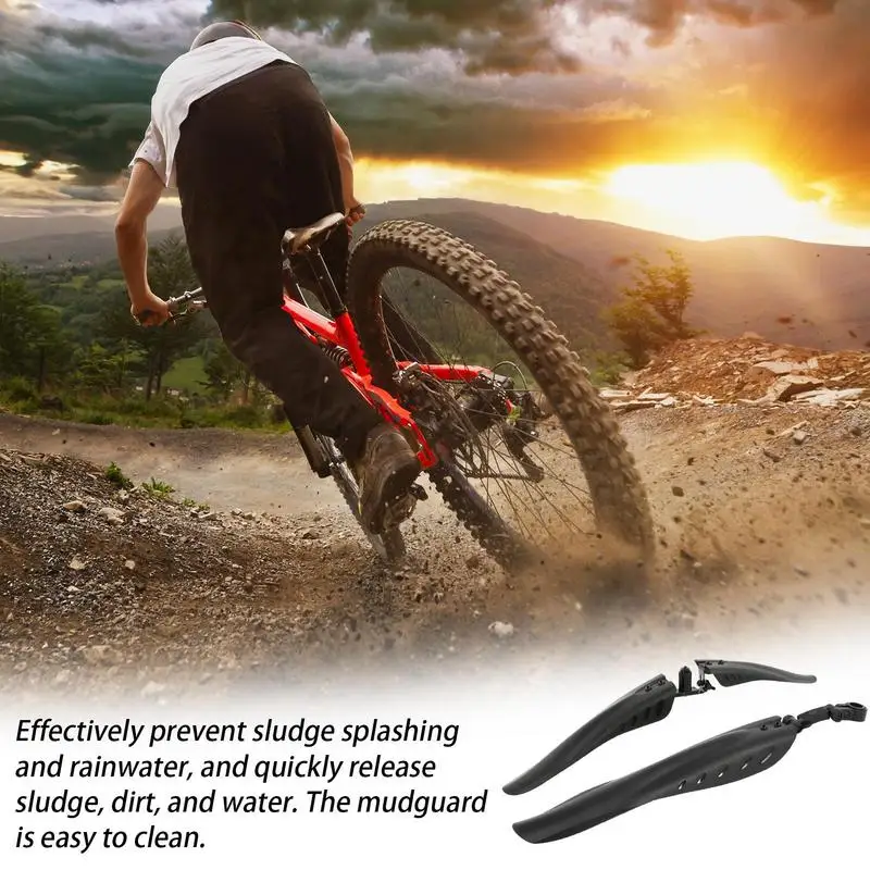 Bike Mudguard Bike Guards MTB Mudguard Cycling Fenders Protector Cycling Mud Guard Flexible Thick High Strength For Mountain