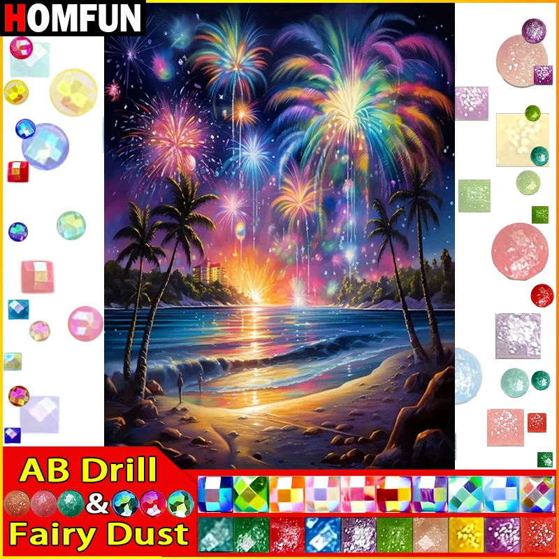 HOMFUN Fairy Dust AB 5D DIY Diamond Painting \