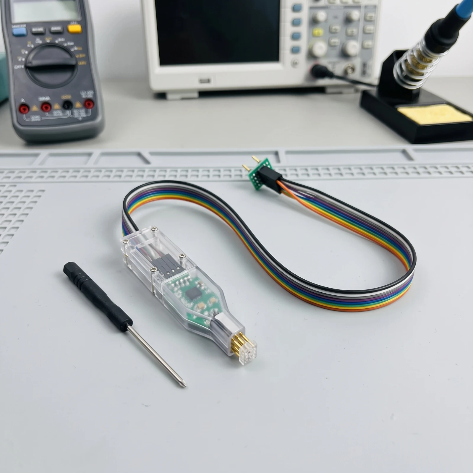 Chip Flashing Test Lead Cable Handheld Test Lead Cable with Spring-Loaded Pin Flashing Probes Accurate Compact