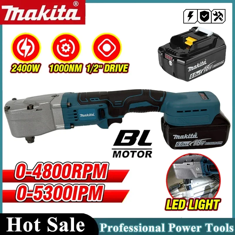 

Бесщеточный гайковерт Makita 1200 Нм, электрический аккумуляторный драйвер 1/2'' для снятия винтов и гаек, инструменты для ремонта автомобилей