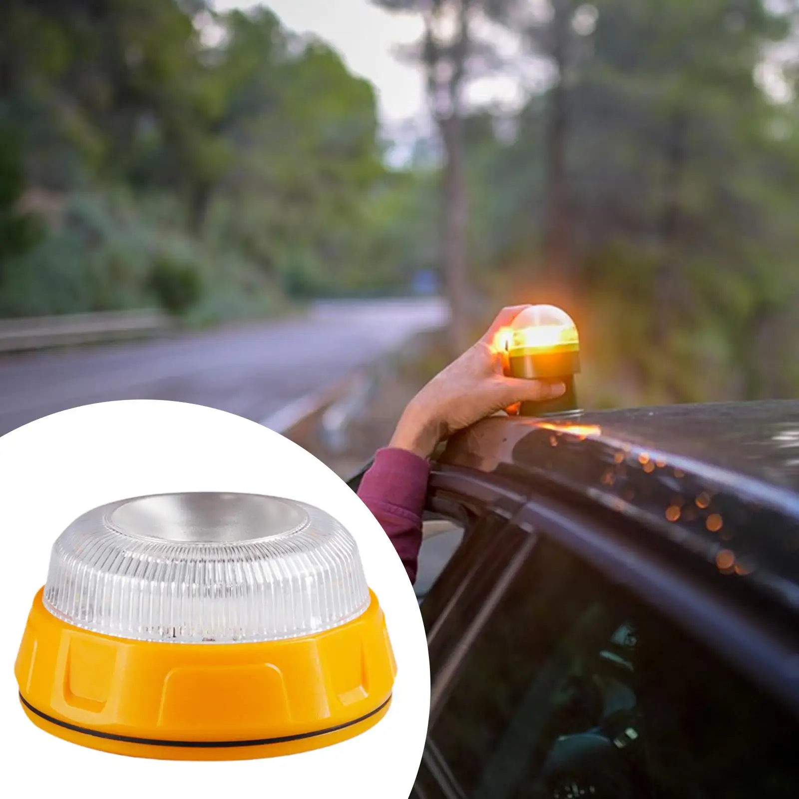 

Magnetic Base Traffic Warning Light Portable Strobe Lamp for Emergency Lighting in Harsh Weather